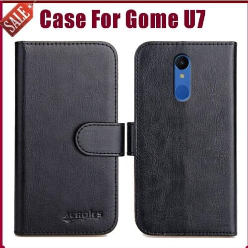 Luxury Flip Leather Case for Gome U7 Case 100% Special Wallet Cover For Gome U7 Funda Card Holder Mobile Phone Bag