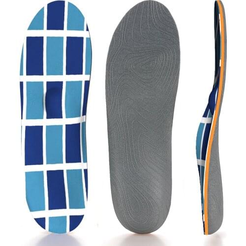 Blue Block Memory Foam Insoles Plantar Fasciitis Arch Support Insoles,Comfortable Breathable Sports Shoe Inserts for Women Men
