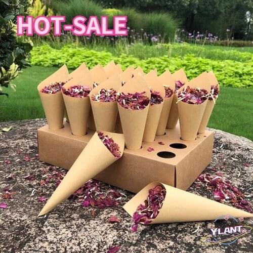 SWT Wedding Frigg-Confetti, Wedding Decoration Cones Holder, Kraft Paper Tray, Confetti Cone, Wedding Paper Cones