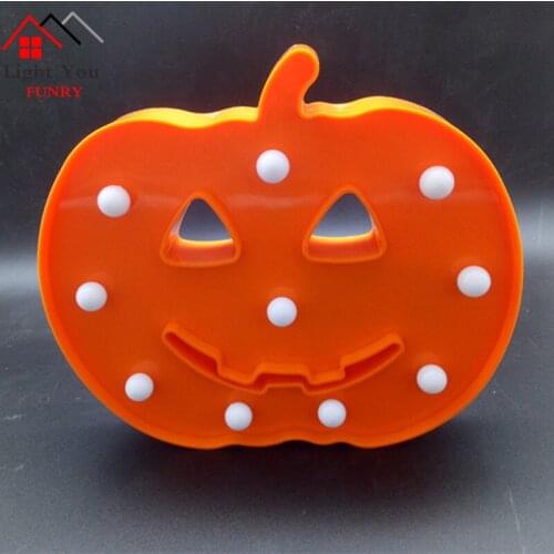 LED Pumpkin Neon Style Light Child Bedroom Decoration Night Light Ins Romantic Decorative Lights