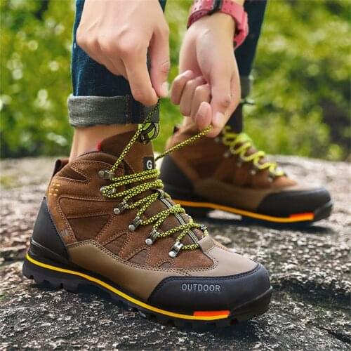 Outdoor Comfort Hiking Shoes Men Fashion Waterproof Jungle Boots Anti skid Breathable Desert Training Sports Climbing Shoes