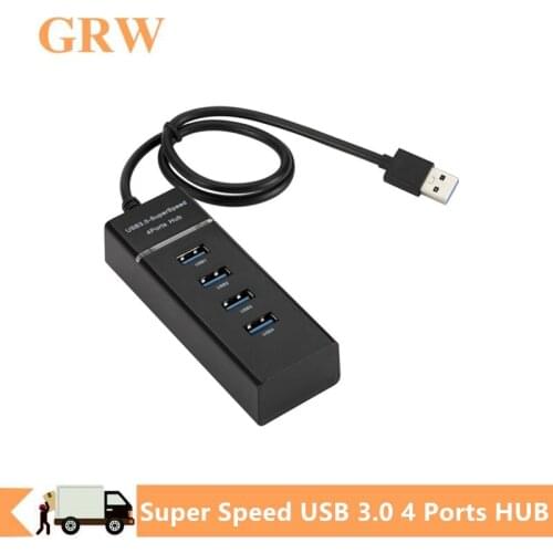 USB HUB 3.0 Multi USB 3.0 HUB Splitter 4 Port Multiple USB Port Adapter with LED Light USB HUB for PC Computer laptoop usb hub