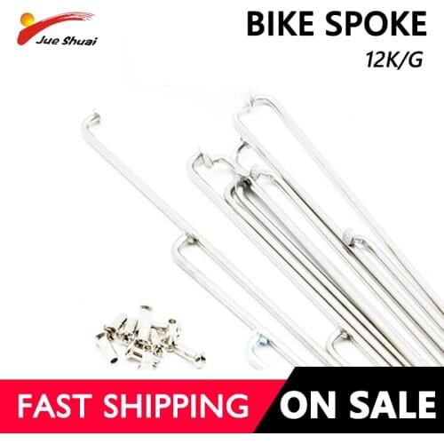 Bicycle Spokes 36 pcs for Motor Wheel 12G/K Bike Spokes Bend e Bike Silver Steel Wheel spoke for MTB Road Bike