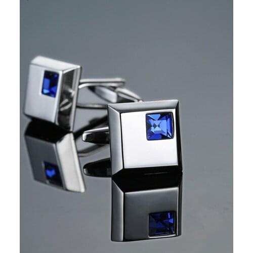 XK670 Luxury brand Cufflinks Blue Crystal Cufflinks fashion mens clothing accessories manufacturers selling