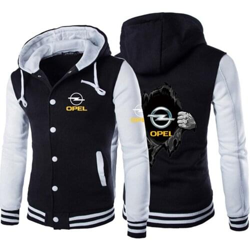 Winter 5 Color Mens Skoda Print OPEL Logo Harajuku Jackets Sport College Male Cotton Hoodies Casual Coats Sweatshirts Tops
