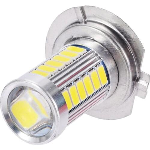 1pc H7 5630 SMD 33 LED Light Bulb Headlight Car Fog Light Day-time Running Driving Lamp Bulb DC 12V