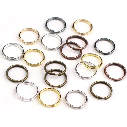 150-600pcs/lot 4 6 8 10 12 14 16 20mm Open Jump Rings Double Loops Split Rings Connectors for DIY Jewelry Making Findings