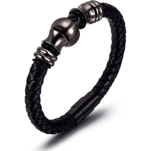 2021 New Trendy Rope Chain Men Bracelet Classic Leather Accessories Personalized Male Women Jewelry Gift