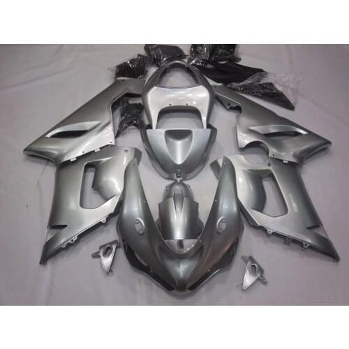 2021 WHSC Cowlings For KAWASAKI 6R 2005-2006 ABS Plastic Fairing Kit Silver