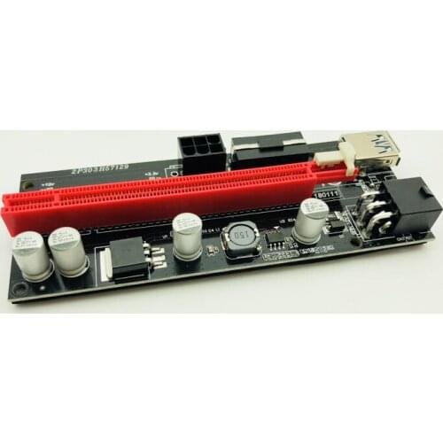 50pcs VER 009S Riser PCI-E 1X to 16X LER Riser Card Extender PCI Express Adapter USB 3.0 Cable Power Supply for BTC Miner Mining