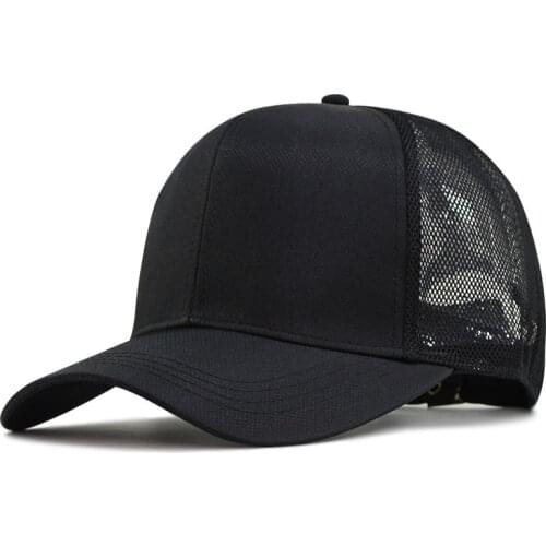 2021 Summer Outdoors Baseball Cap Male Snapback Cap Cool Mesh Sun Hat Men Causal Peaked Hat Big Size 56-60cm 60-65cm