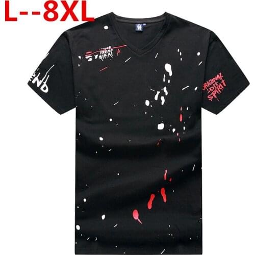 Plus big size 10XL 8XL 6XL 5X fashion Gradient T shirt men brand clothing new design summer T-shirt male top quality cotton Tees