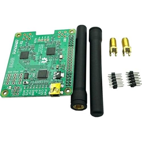V1.3 MMDVM HS Dual Hat Duplex Hotspot Board +2Pcs Antenna Support P25 DMR YSF NXDN for Raspberry Pi