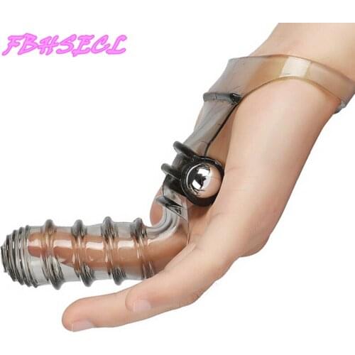 FBHSECL Finger Sleeve Vibrator Male Chastity Device Clitoris Stimulator Sex Toys For Women Adult Products G Spot Climax