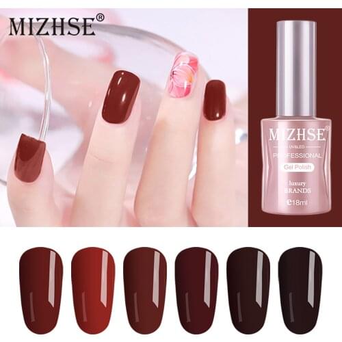 MIZHSE Win Red Color Gel UV Gel Nail Polish Holographic Primer Esmalte Gel Lak UV LED Gel Nail Hybrydowe Nail Lacquer Primer