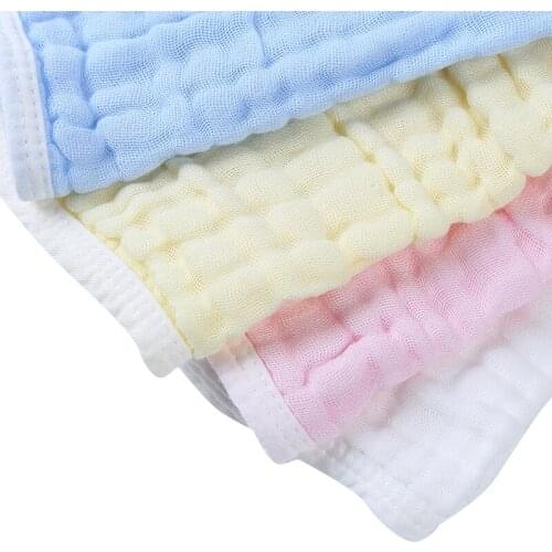 Cotton Newborn Baby Towels Saliva Towel Nursing Gauze Muslin Towel Baby Boys Girls Bibs Washcloth Handkerchief Cloth Wipes