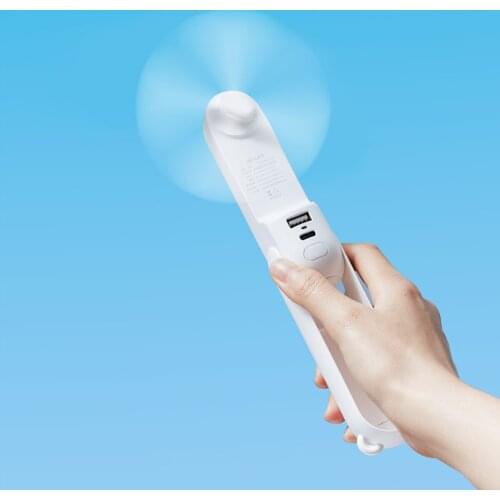 Jisu Mini Fan F8 Standard Edition Folding Portable Fan 3in1 multi-function 3 Gear 46hours Battery Life Fan Xiaomi Flashlight