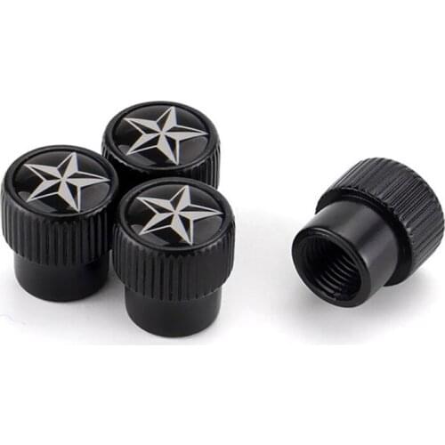 New Style Round Cap Car Wheel Tires Valves Tyre Stem Air Caps Airtight For Isuzu Dmax NPR MUX Trooper Vcross Nqr Stars Emblem