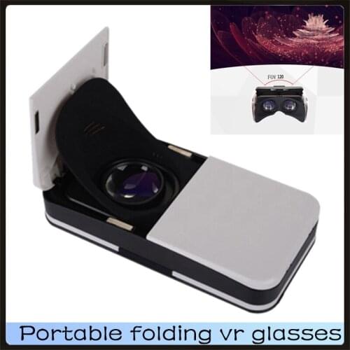 FoldableVR GlassesPortable 3d Virtual Reality Glasses Digital Smartphone Helmet VR Glasses