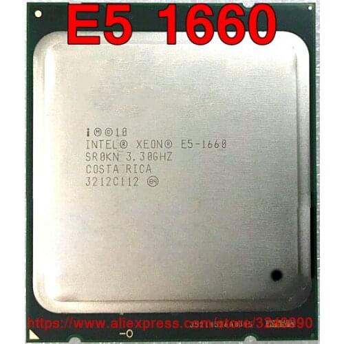 Intel Xeon CPU E5 1660 SR0KN 3.30GHz 6-Core 15M LGA2011 E5-1660 processor free shipping
