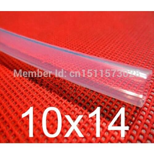 10mm ID 14mm OD 10x14 Transparent Food Grade Medical Use FDA Silicone Rubber Flexible Tube / Hose / Pipe