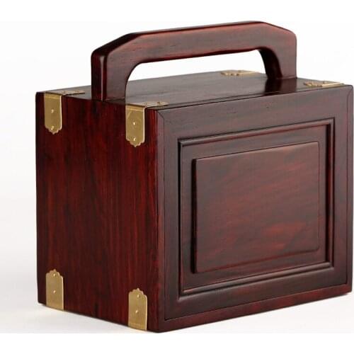 Home decoration Mahogany wood wood acid branch jewelry box jewelry box box Chinese retro ebony three layer decorative box