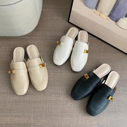 High Heesl Slippers Women Shoes Woman closed Toe Ladies Female Slides Platform Slippers Summer Fashion Mules Shoes For Women