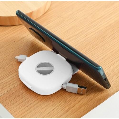 Cable Cord Wire Organizer Bobbin Winder Smart Stylish Wrap For Earphone Headset USB Data Cable Winder Mini Phone Stand
