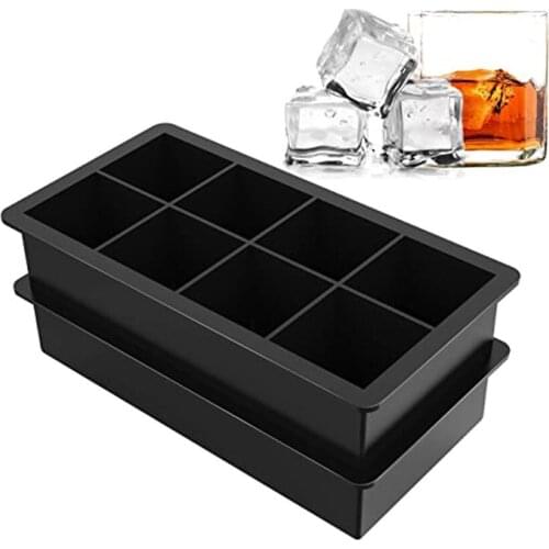 Silicone Ice Cubes Whiskey Ice Ball Maker Square Ice Cube Mold Chocolate Mold Ice Cube Tray Fade Resistant Ice Mold Maker