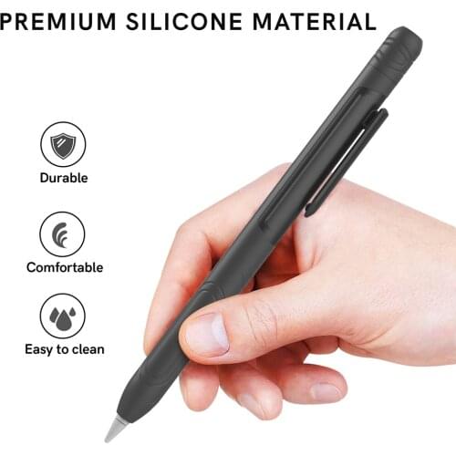 Silicone Pen Case for Apple Pencil 1 Stylus Comfortable Soft Anti Slip Protective Sleeve Cover Portable Accessories