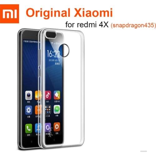 100% Original Xiaomi Redmi 4X Soft TPU Clear Case Snapdragon 435 protector Slim Phone silicone Back Cover For Redmi 4X Redmi 4 X