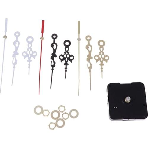 3-color Quartz Clock Repair Parts Wall-mounted Mute Large Moire Pointer Set For Clock Repair Movement