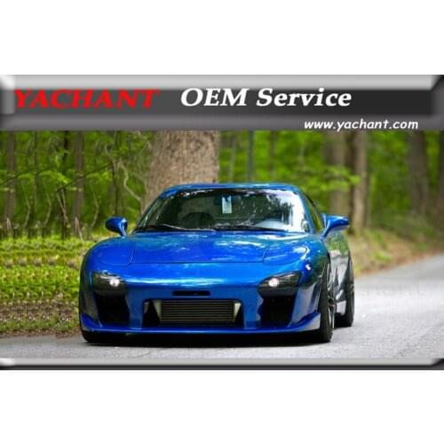 Car-Styling FRP Fiber Glass Front Bumper Front Bar Bodykit Fit For 1992-1997 RX7 FD3S Mazdaspeed Style Front Bumper