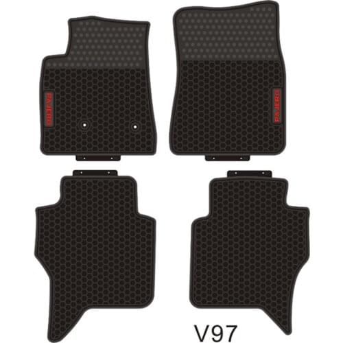 Car Floor Mats for Mitsubishi Pajero V73 V93 V97 L200 Lancer Custom No Odor Carpets Waterproof Rubber