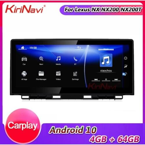 KiriNavi 10.25" Android 9.0 Car DVD Player For Lexus NX NX200 NX200T 300h Car Radio Automotivo 4G Auto GPS Navigation 2015 -2018