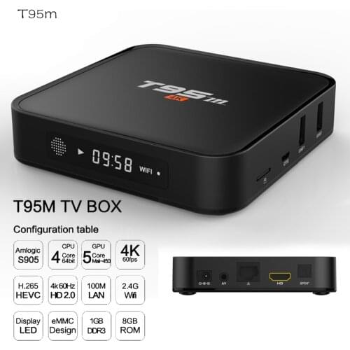 2021 Explosion T95M Android Google Internet Tv Box with S905X Quad Core 64Bit 2GB 8GB 2.4GHz WiFi Support 4K HD USB Media Player