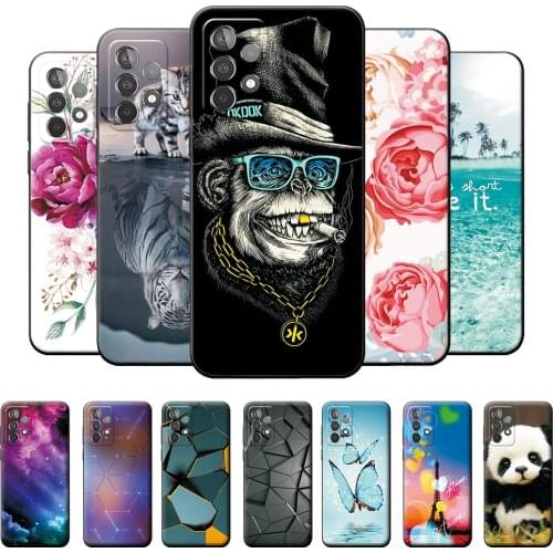 Case For Samsung A52 4G Soft Silicone Back Cover Bags For Samsung A52 5G Monkey Case Bumper For Samsung Galaxy A52 A 52 4G 5G