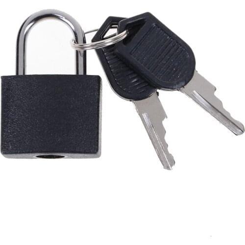 Hot sale Best Price New 6 colors Small Mini Strong Steel Padlock Travel Tiny Suitcase Lock with 2 Keys