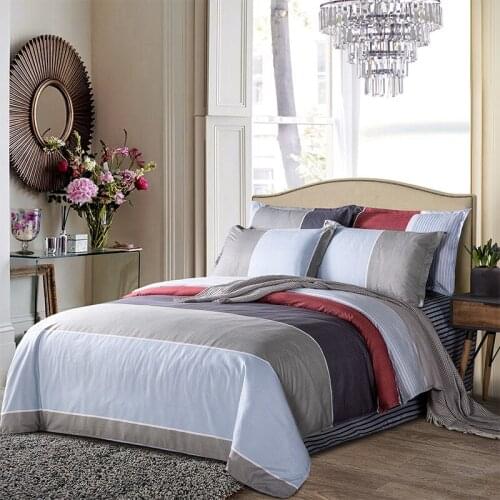Classic Bedding Set 5 Size Grey Red Flower Bed Linen 4pcs/set Cartoon Duvet Cover Set Bed Sheet AB Side Duvet Cover 2019 Bed