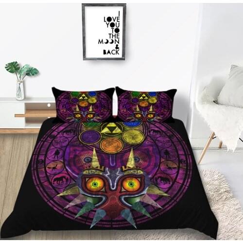 Thumbedding Tribal Mask Bedding Set Single Little Scary Mysterious Cover Duvet King Queen Twin Full Double Unique Design Bed Set