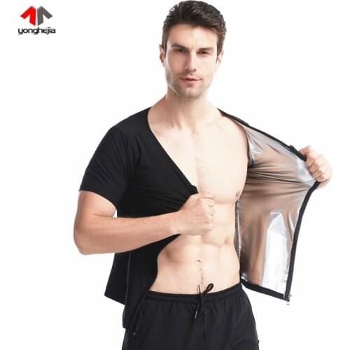 Hot Sweat Sauna Vest Workout Body Shaper Lose Weight Cincher Corset Fitness Shapewear Thermo Shirt Fat Burning Abdomen Shirt Zip