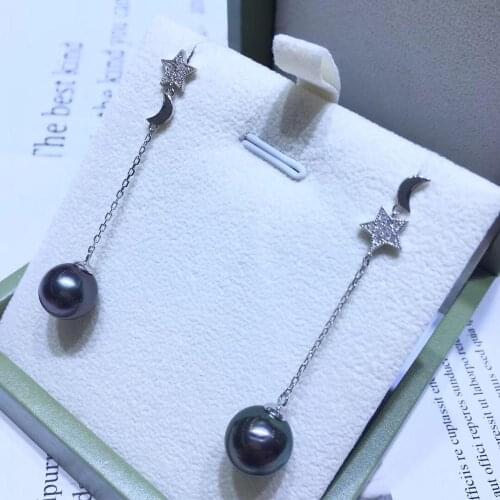 MOON AND STAR 925 Sterling Silver Earrings Fashion Stud Earrings Settings Findings Jewelry Parts Fittings Womens Accessories