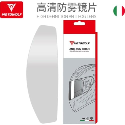 ModoWolf Universal Motorcycle/Electric-Bike Helmet Lens Anti-fog Patch Full Face/Half Helmet Transparent Film HD Helmet Lens