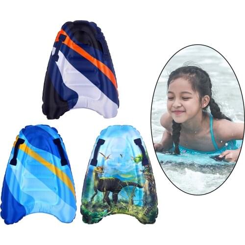 Inflatable Bodyboards Lightweight Soft 75x52cm Mini Surfboards for Kids Portable