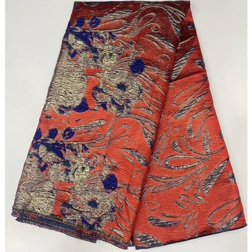 The Latest Nigeria Brocade Lace Fabric High Quality Jacquard African Lace Fabric Wedding French Tulle Lace Fabric D4173
