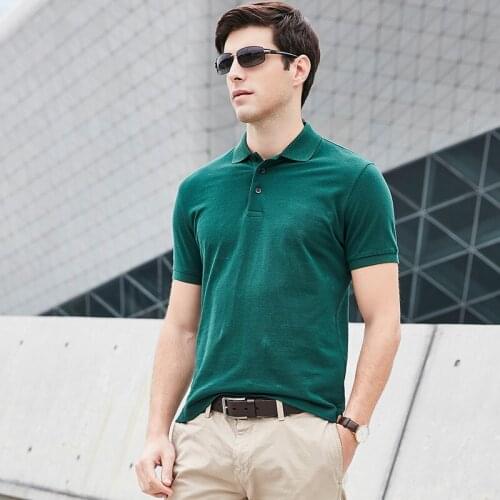 MRMT 2021 Brand New Mens Polo Shirts Pure Cotton Pure Color Casual Lapel Polo Shirt for Male Short-sleeved Tops Polo Shirt