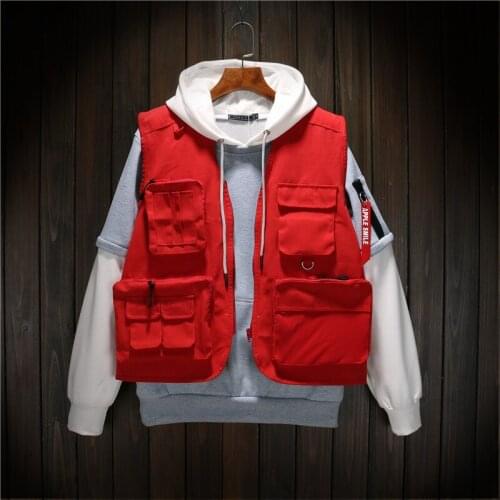 Autumn High Quality Brand men Vests Military Tactical Vests Hunting Multi Pocket Vests Director Volunteer Uniform vest