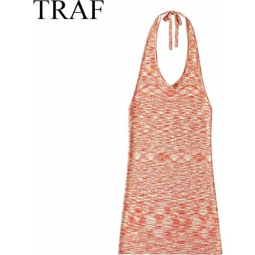 Летние трикотажные платья TRAF China At AliExpress