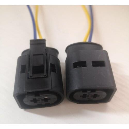 Tyco/Amp 2 Pin Female Waterproof Auto Socket Electrical Sealed Connector With Wire Cable For VW Audi 1-967412-2/ 0-965695-1