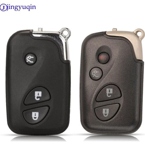 Jingyuqin 3 Button 3+1 Button Smart Remote Key Case Fob Keyless Entry Shell Blank For LEXUS IS250 ES350 GS350 LS460 GS Smart Key